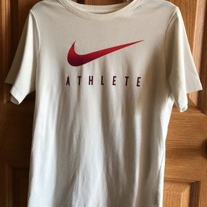 White Nike tee
